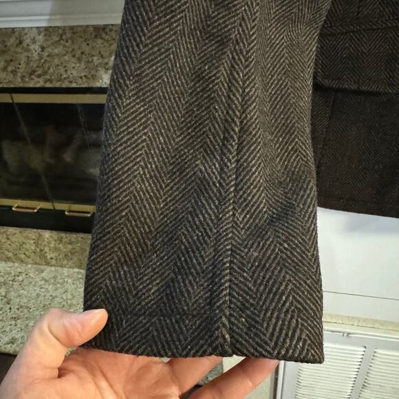 Ben Sherman Military Utility Wool Blend Jacket Herringbone Field Barn Chore SM - Picture 4 of 11